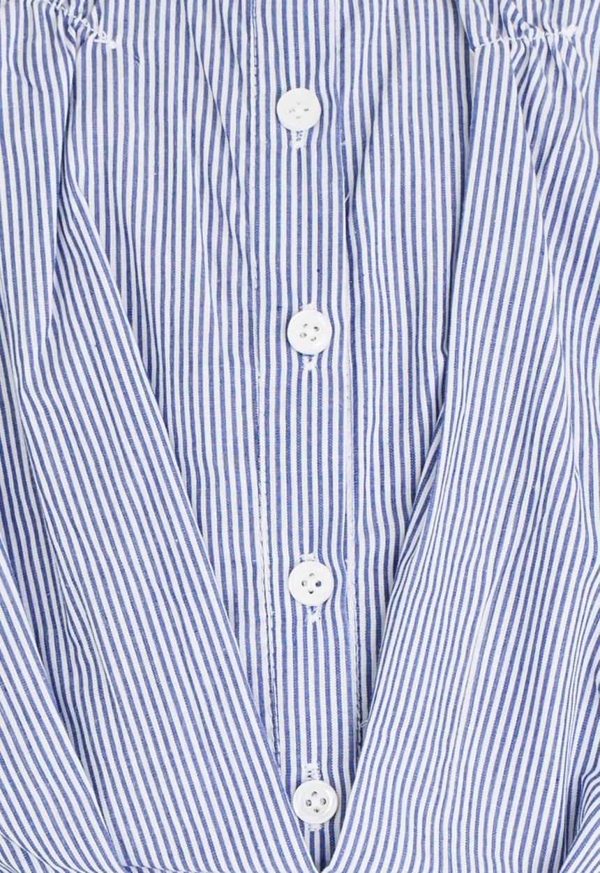 Pop Candy - Button Up Blouse Blue