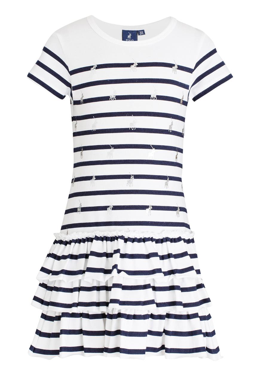 POLO - Alexis SS Printed Dress Navy