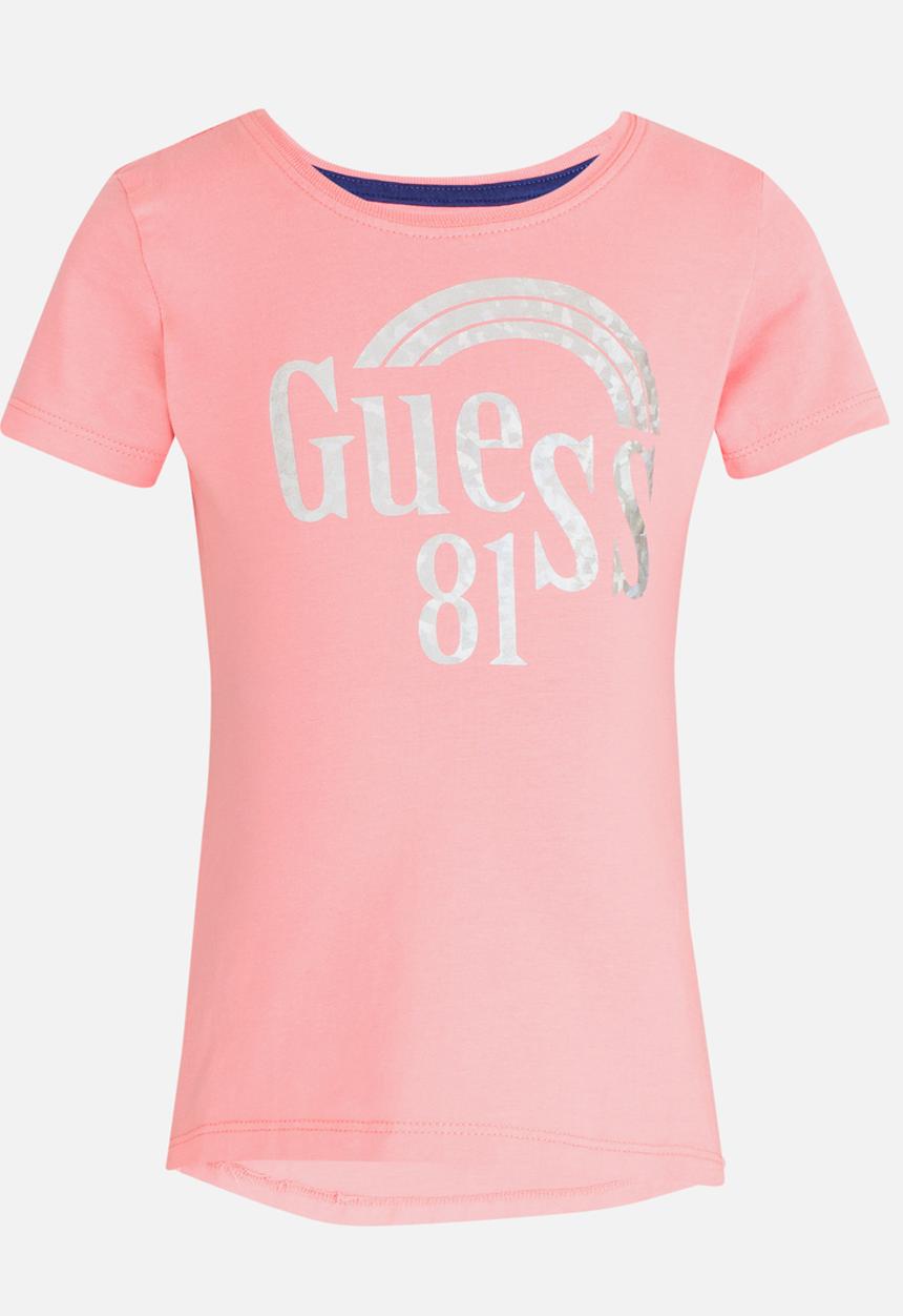 GUESS - Girls Rainbow Tee Mid Pink