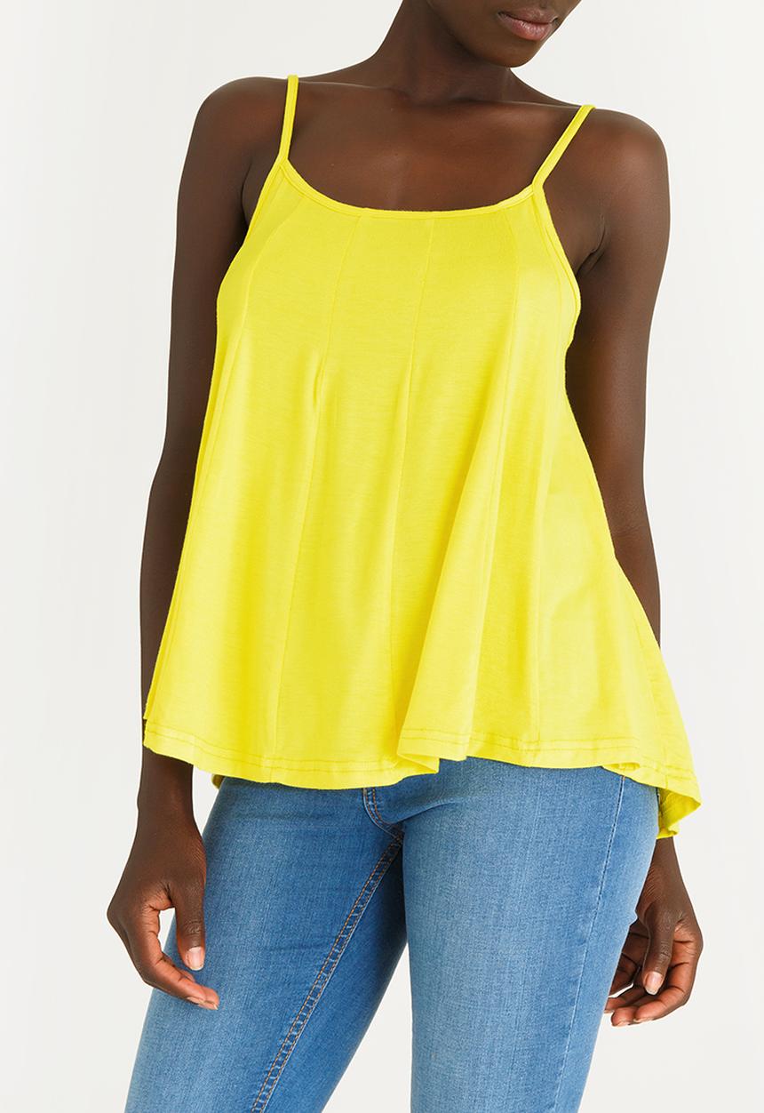 edit - Strappy Swing Top Yellow