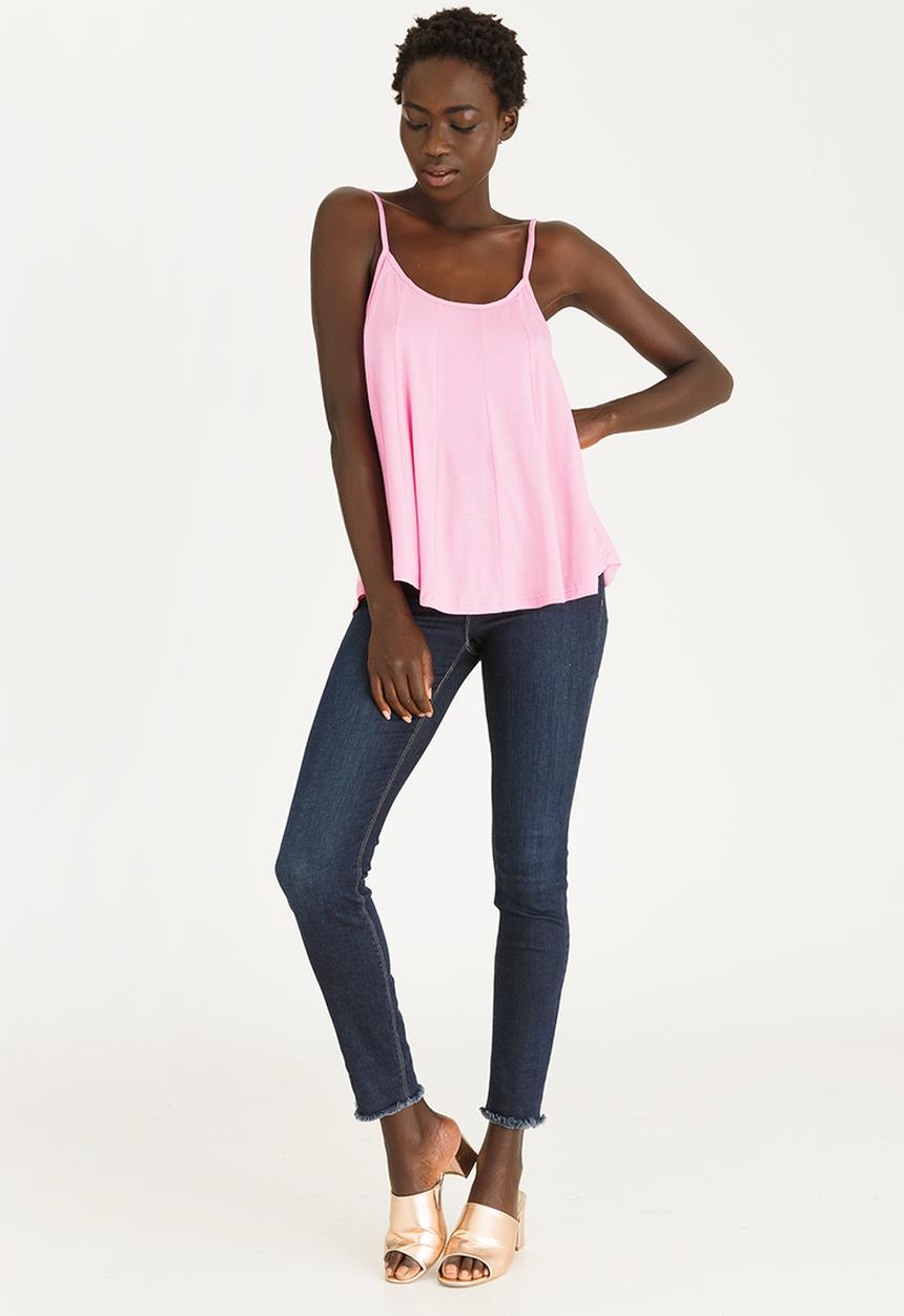 edit - Strappy Swing Top Pale Pink