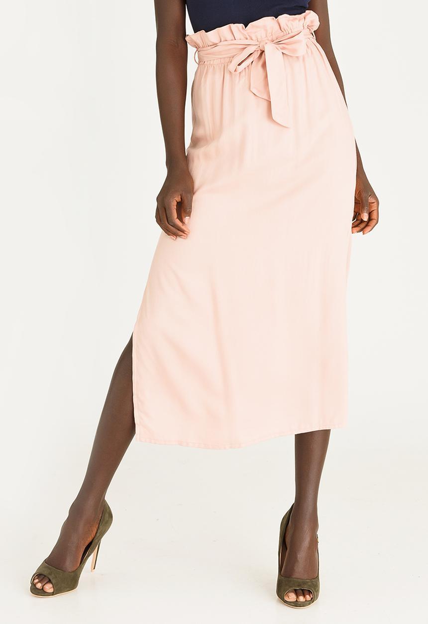 STYLE REPUBLIC - Paperbag Midi Skirt Pale Pink