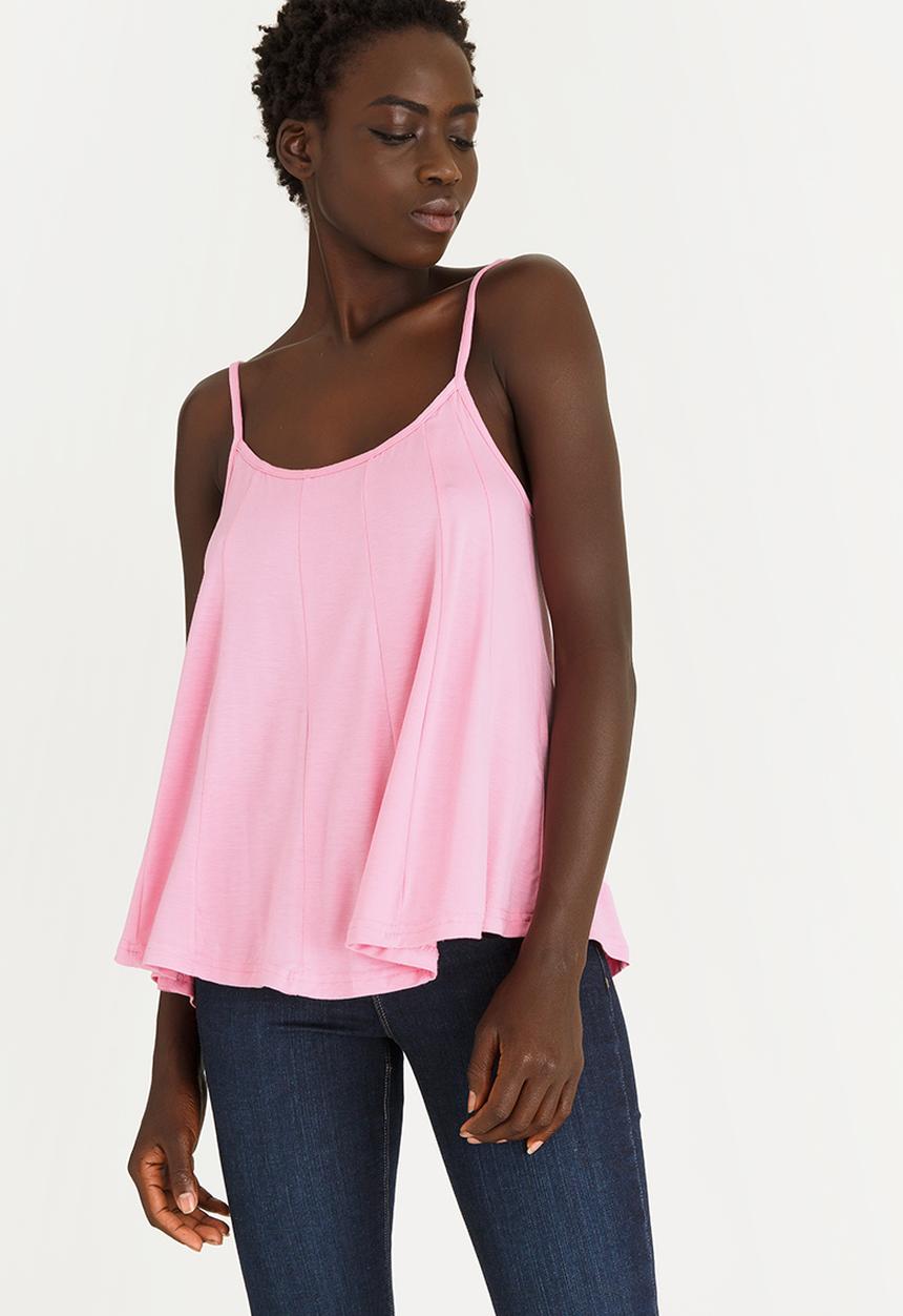edit - Strappy Swing Top Pale Pink