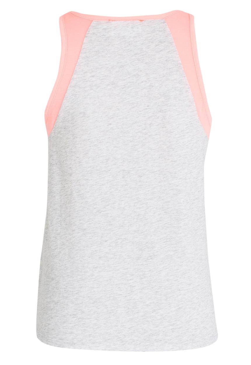 Pop Candy - Printed Vest Grey Melange