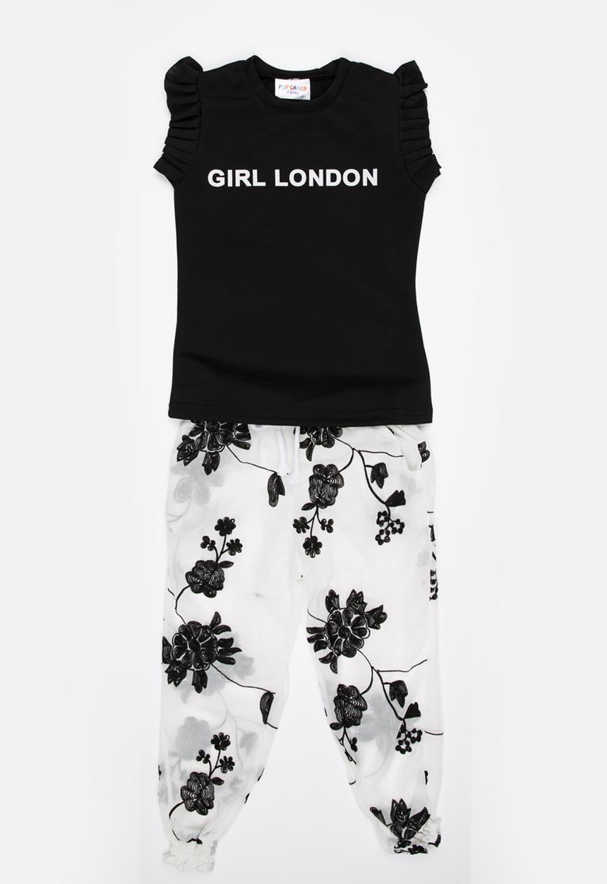 Pop Candy - Top and Pants Set Black