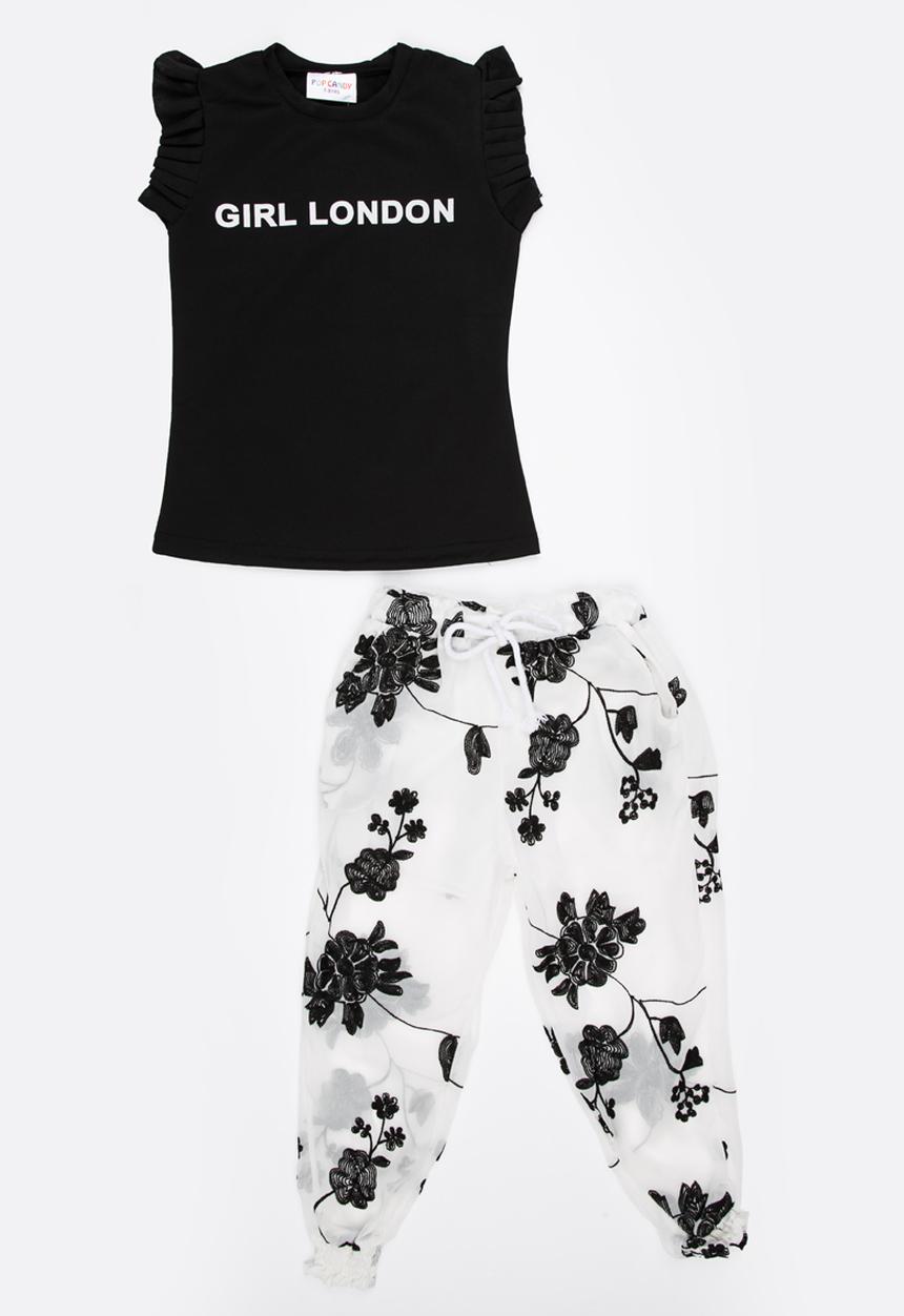 Pop Candy - Top and Pants Set Black