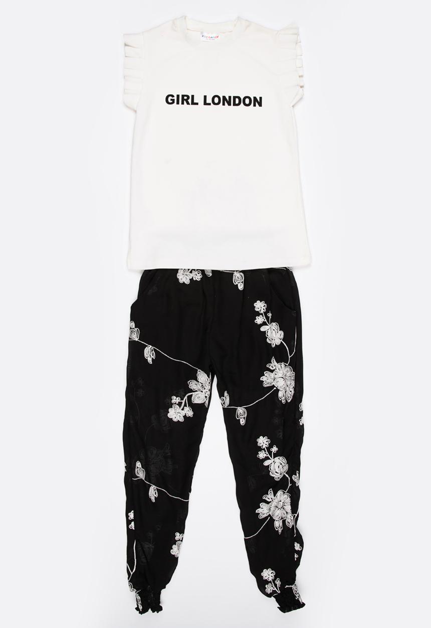 Pop Candy - Top and Pants Set White