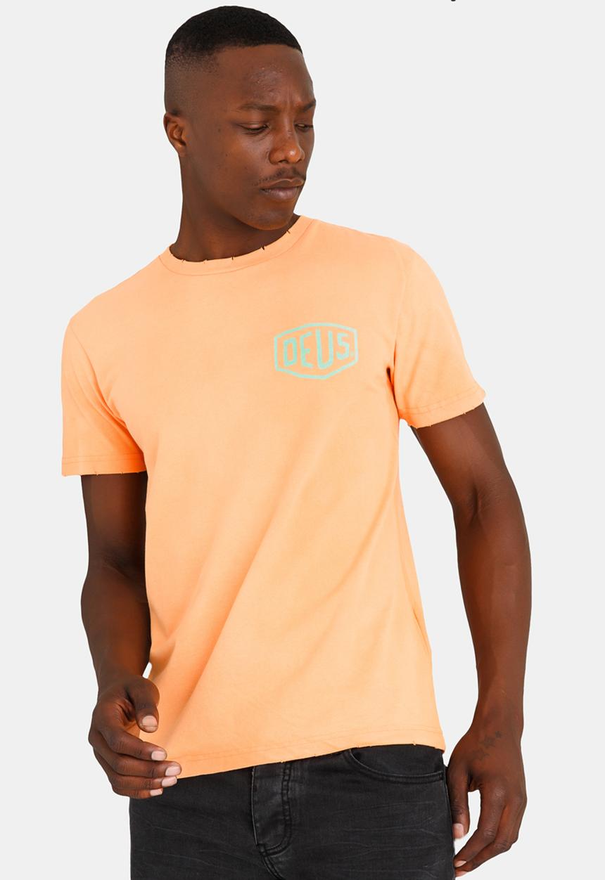Deus Ex Machina - Sunbleach Crew Neck Tee Orange