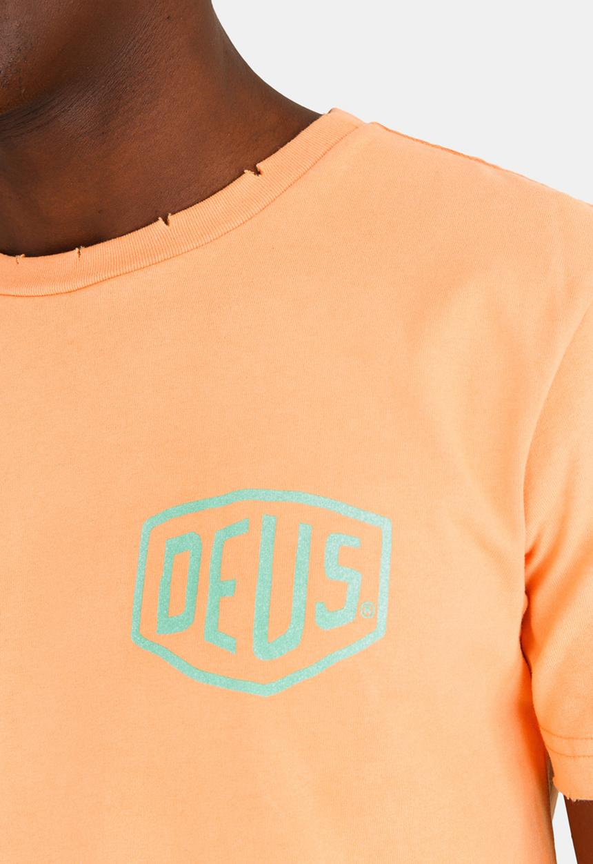 Deus Ex Machina - Sunbleach Crew Neck Tee Orange