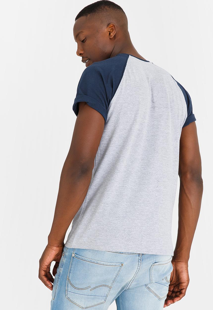 JEEP SPIRIT - Raglan Printed Tee Grey