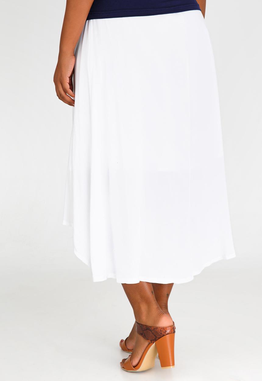 edit Maternity - Hi-low skirt - white