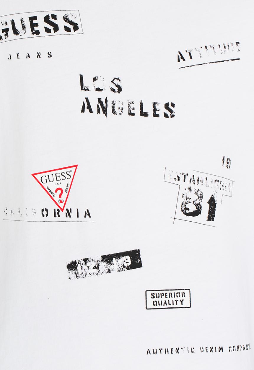 GUESS - Stamped Tee White