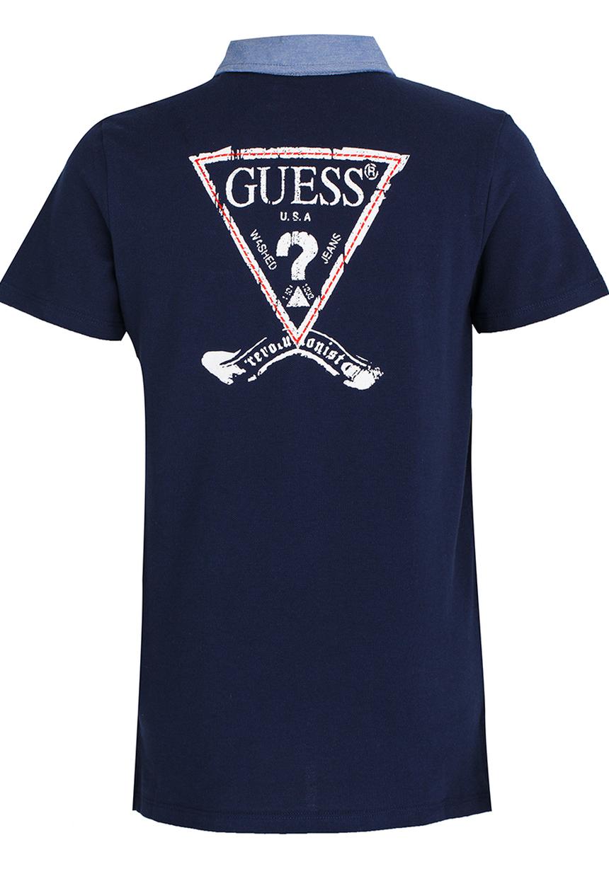 GUESS - Contrast Polo Blue