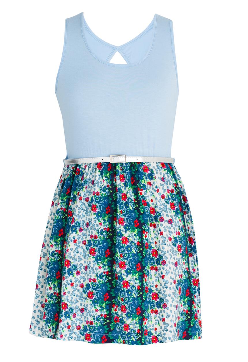 Rebel Republic - Combo Dress Mid Blue