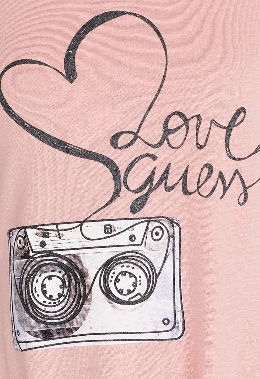 GUESS - Camera Tie Tank Mid Pink