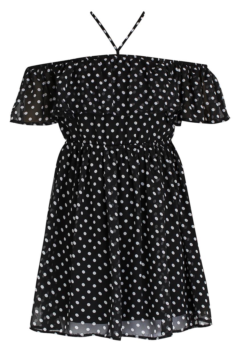 Rebel Republic - Chiffon Party Dress Black and White