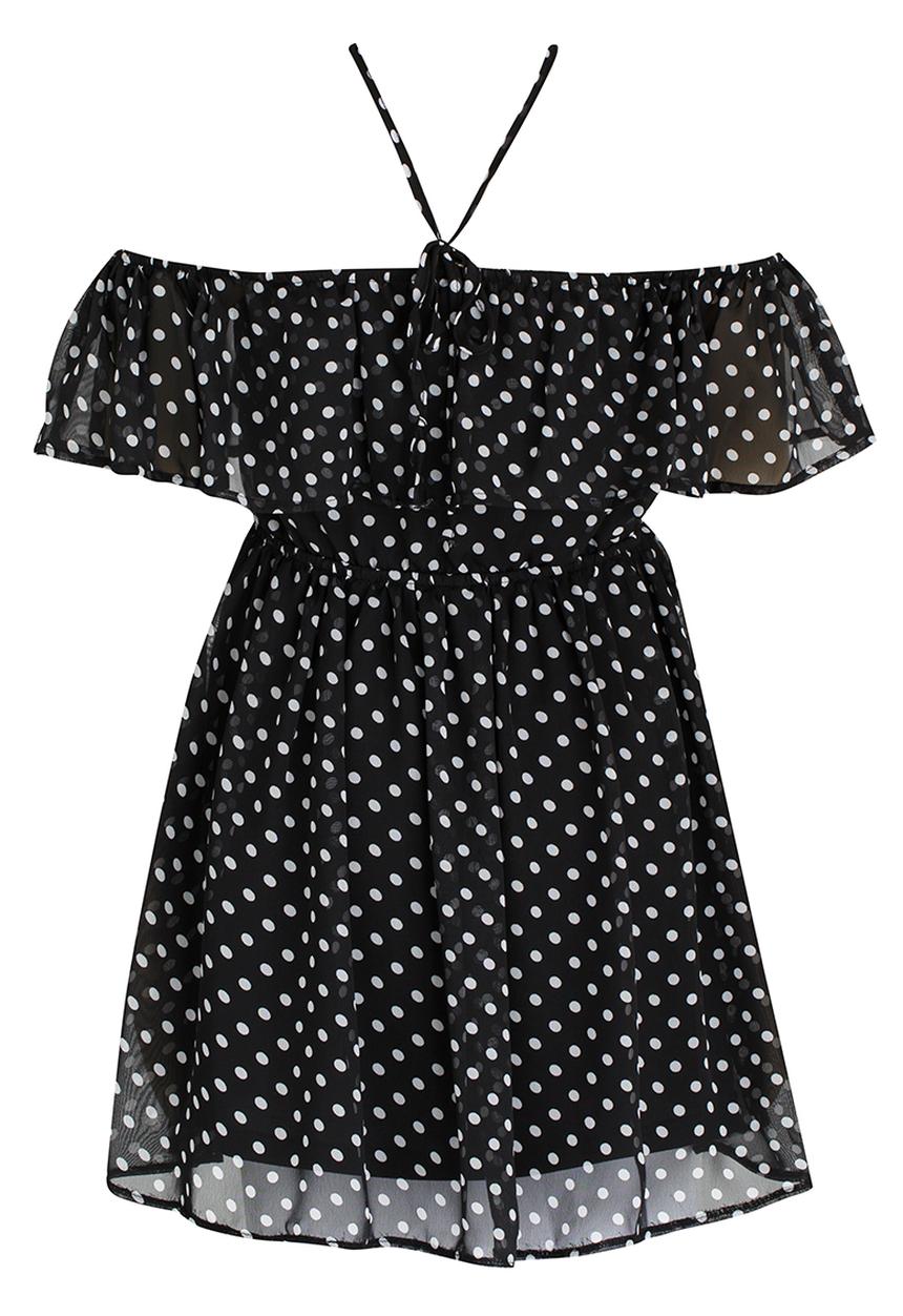 Rebel Republic - Chiffon Party Dress Black and White