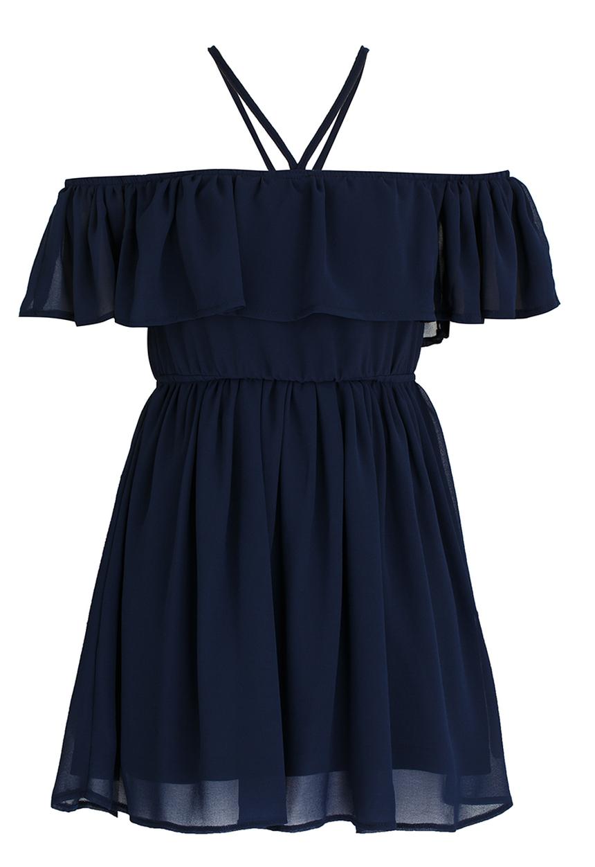 Rebel Republic - Chiffon Party Dress Navy