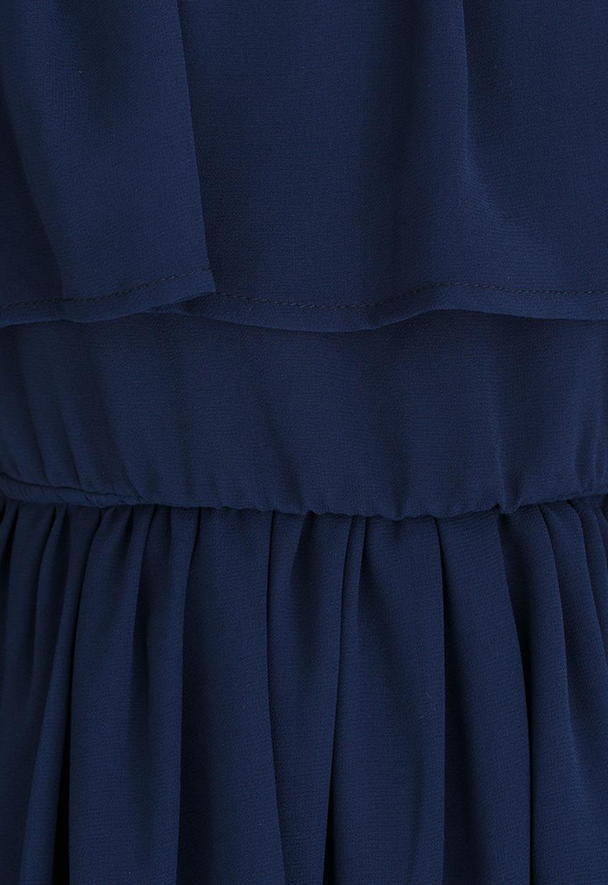 Rebel Republic - Chiffon Party Dress Navy