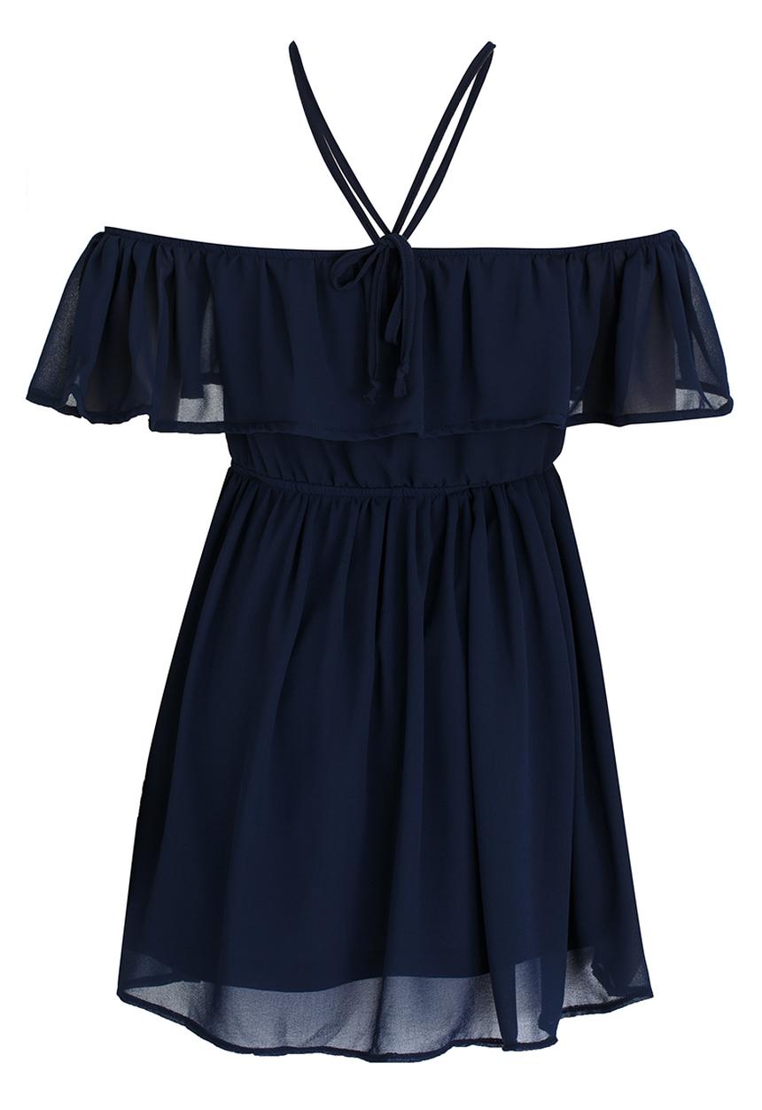 Rebel Republic - Chiffon Party Dress Navy