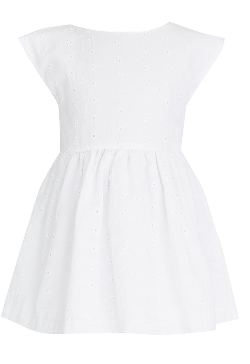 See-Saw - Anglaise Dress with Back Tie White