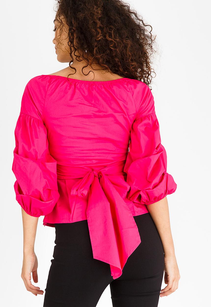 SISSY BOY - Puff Sleeve Top Mid Pink