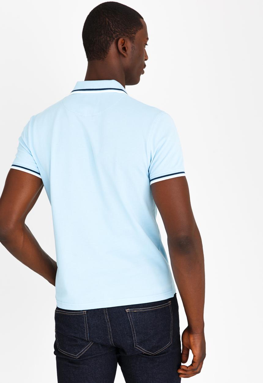 POLO - Tipped Big Pony Golfer Blue