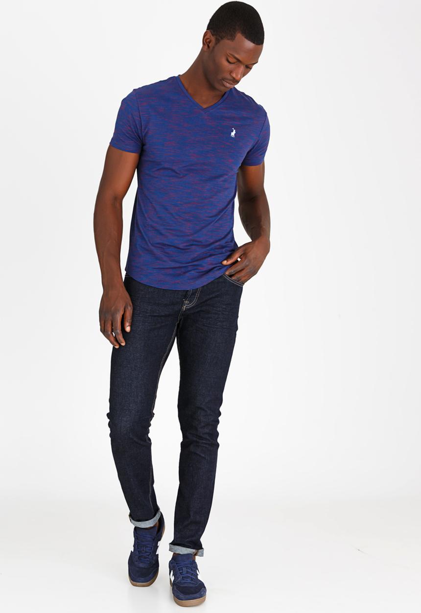 POLO - Classic Space Dye T Shirt Navy