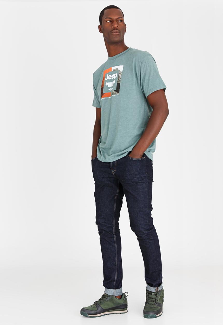 JEEP - Printed Tee Green