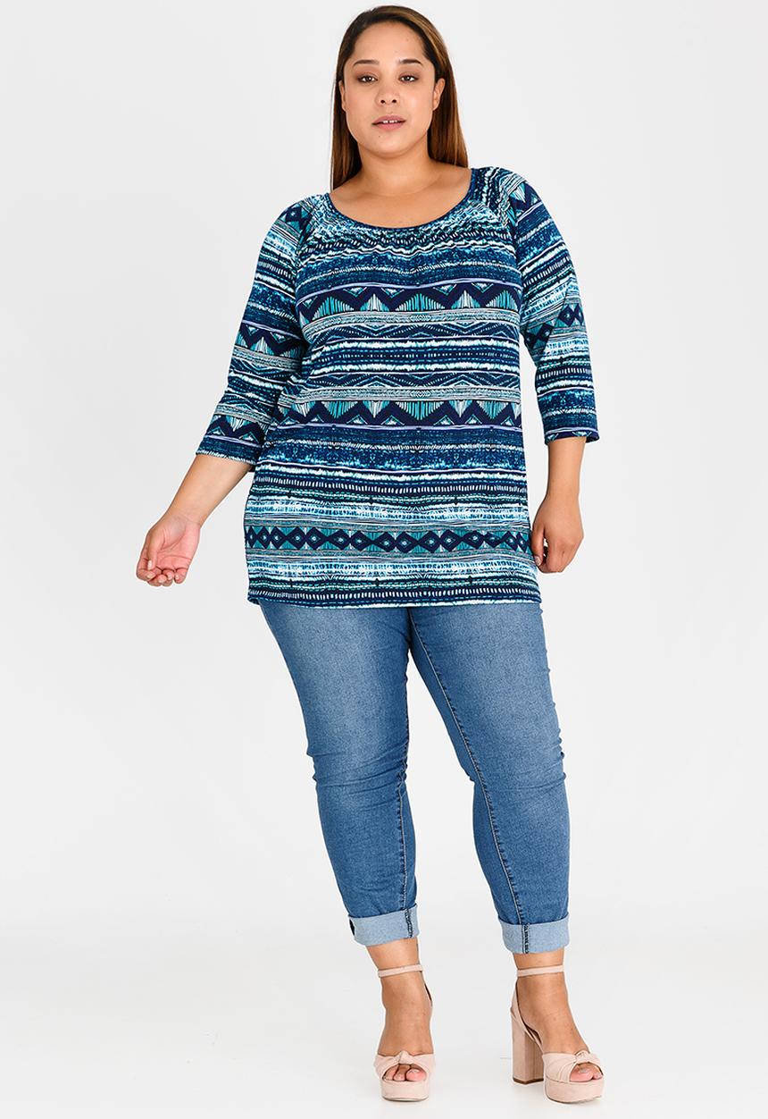 edit Plus - Gauged Tunic Multi-colour
