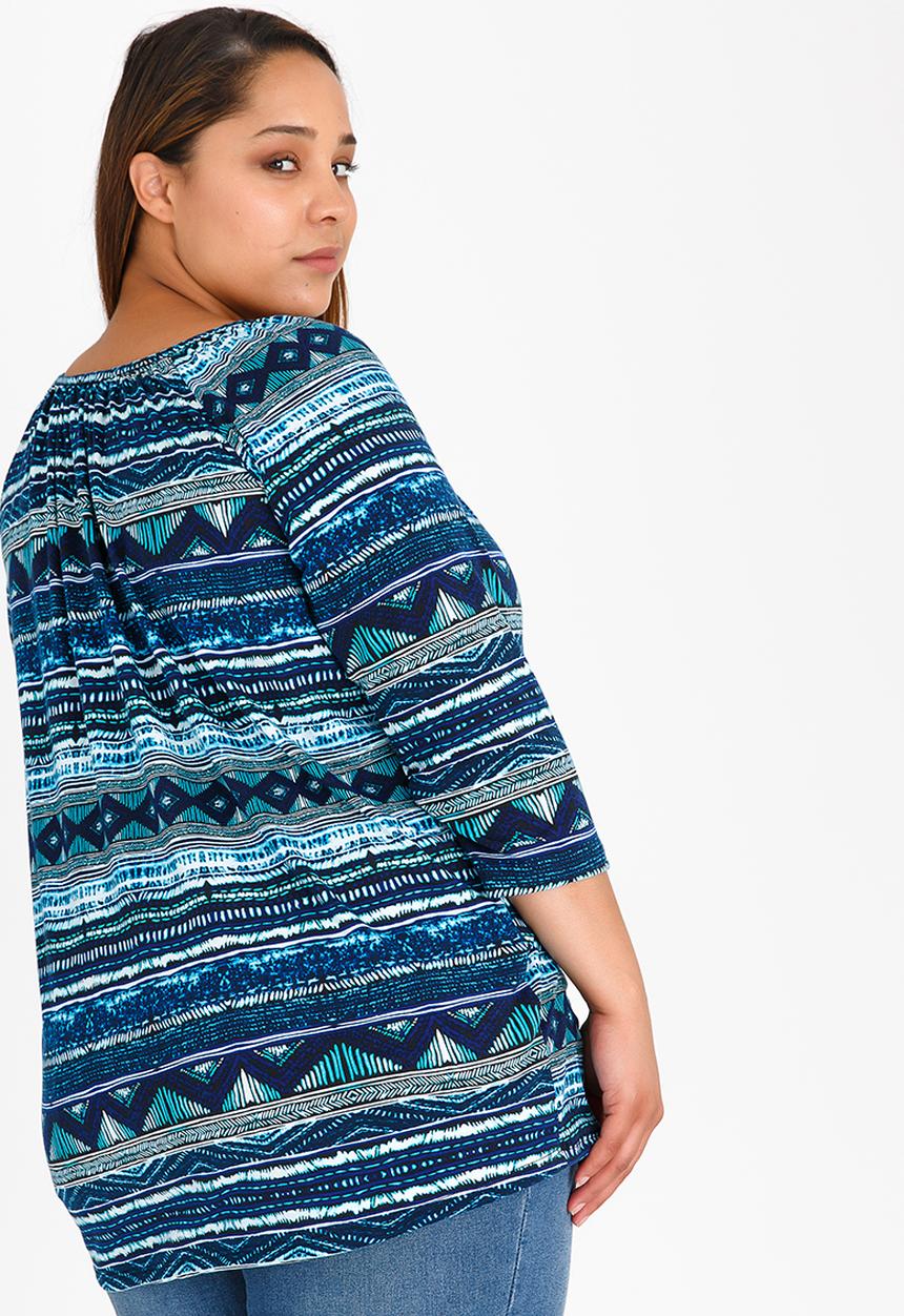 edit Plus - Gauged Tunic Multi-colour