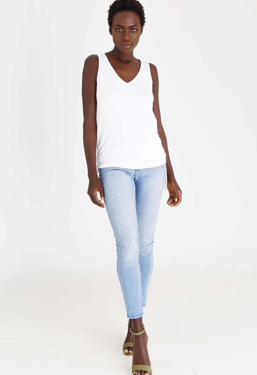 edit - Vest with Draw Chord White
