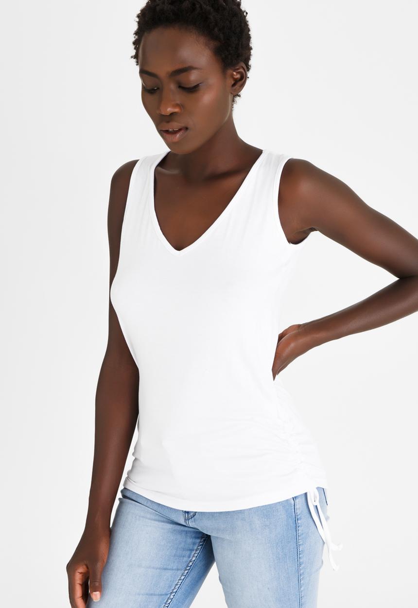 edit - Vest with Draw Chord White