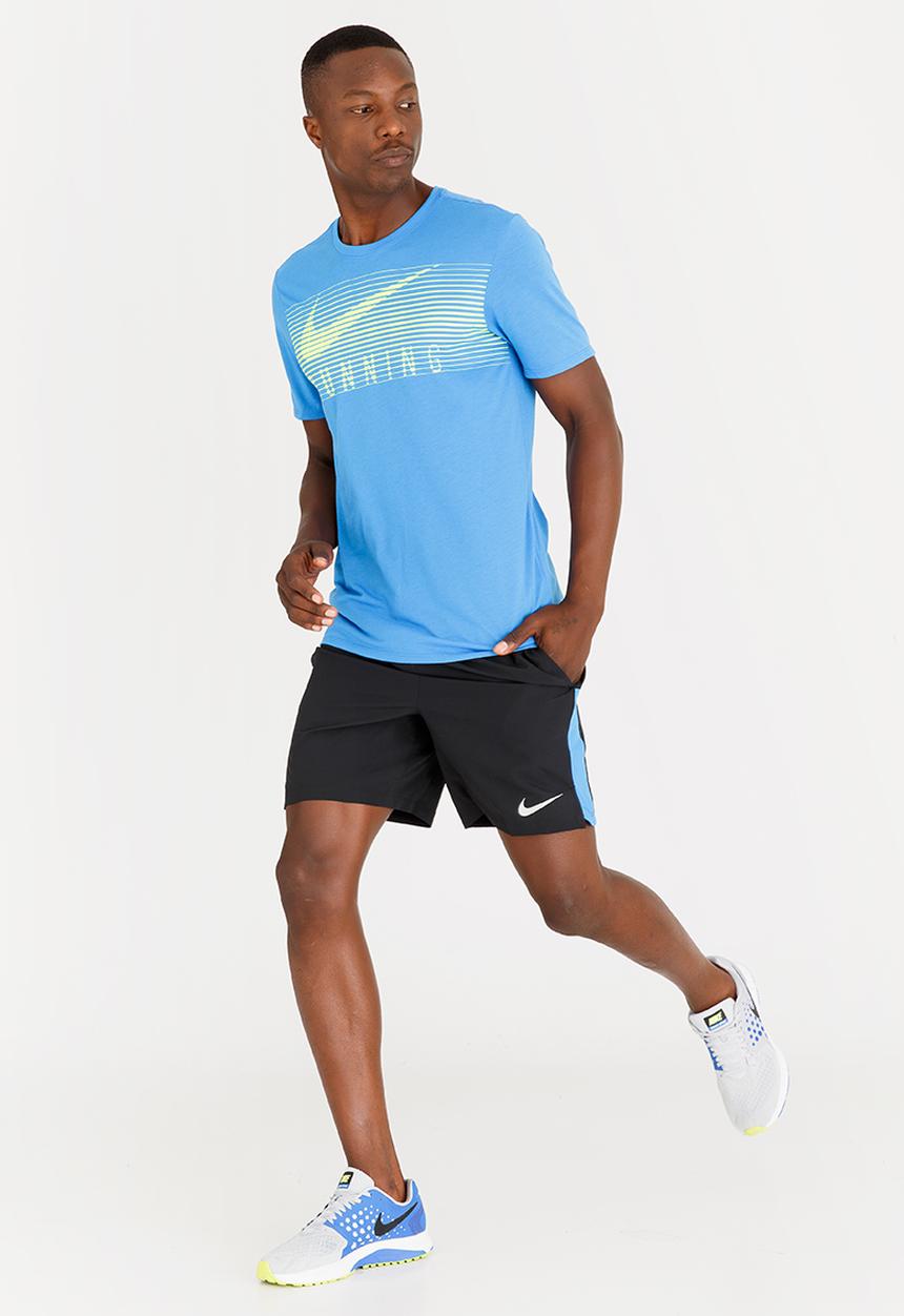 Nike - Nk Dry Tee Dbl Stmt Hrtge Blue