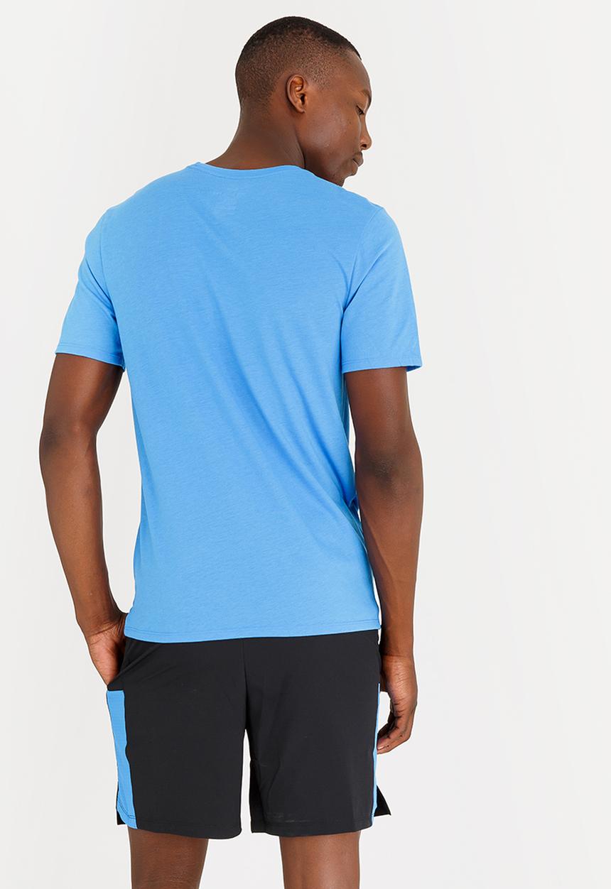 Nike - Nk Dry Tee Dbl Stmt Hrtge Blue