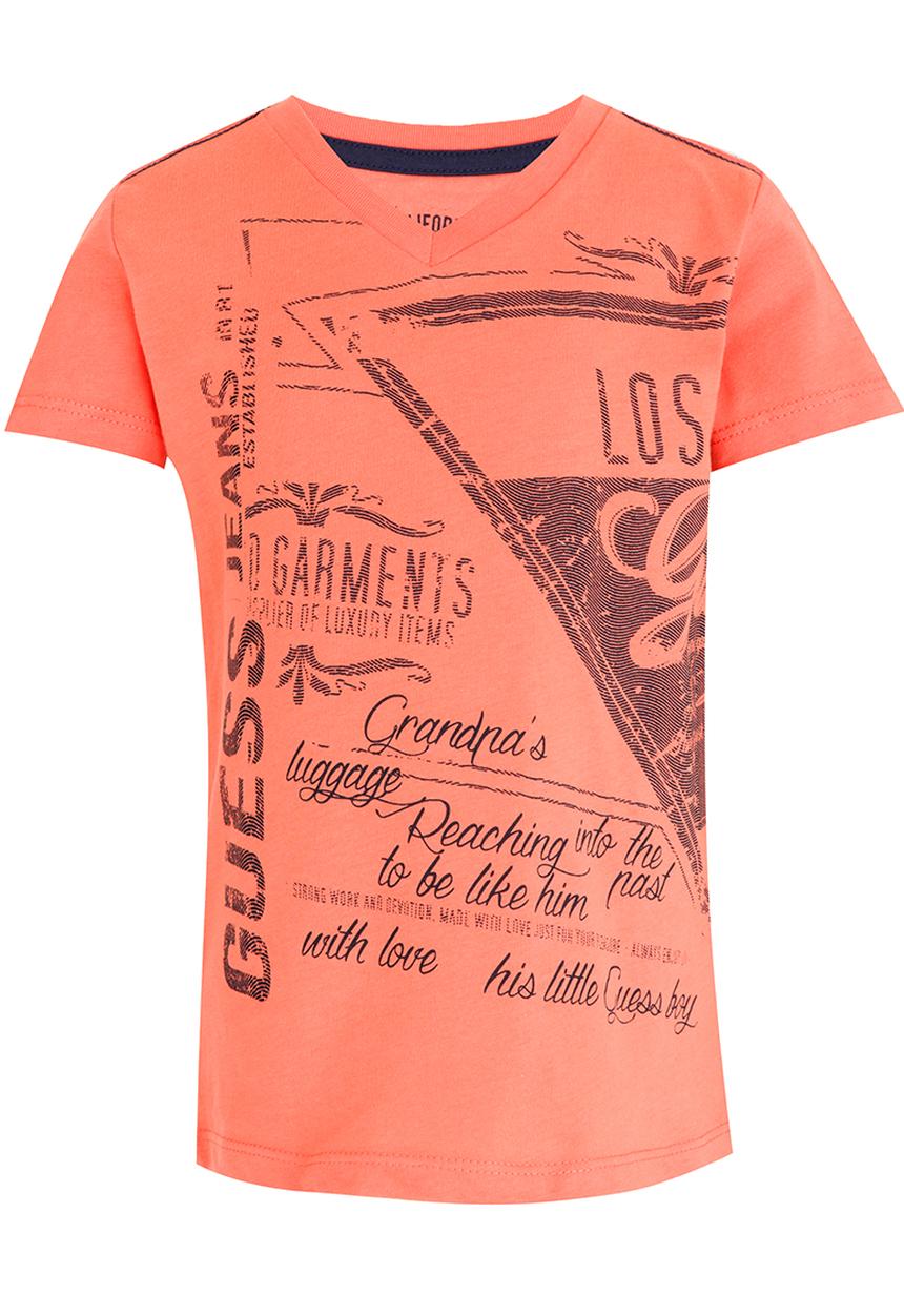 GUESS - Side Triangle Tee Orange