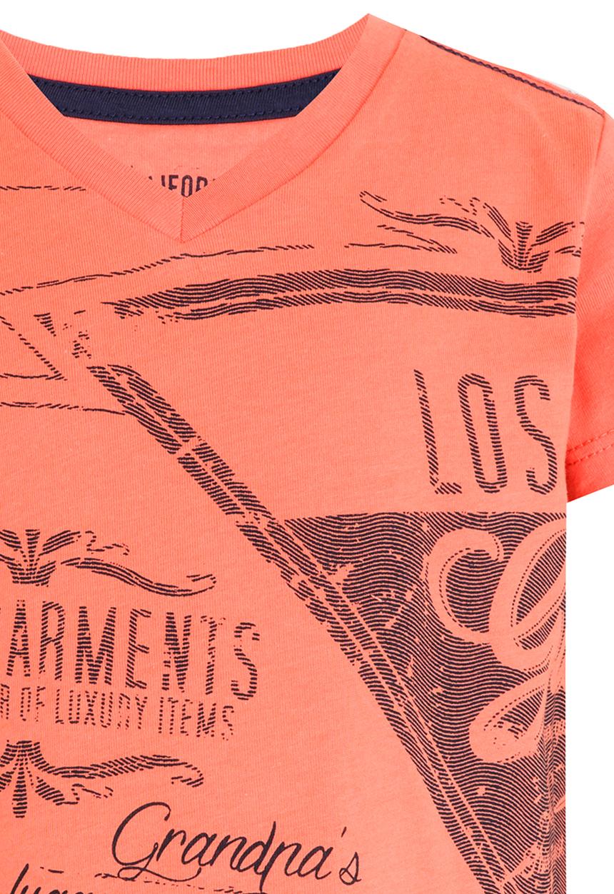 GUESS - Side Triangle Tee Orange