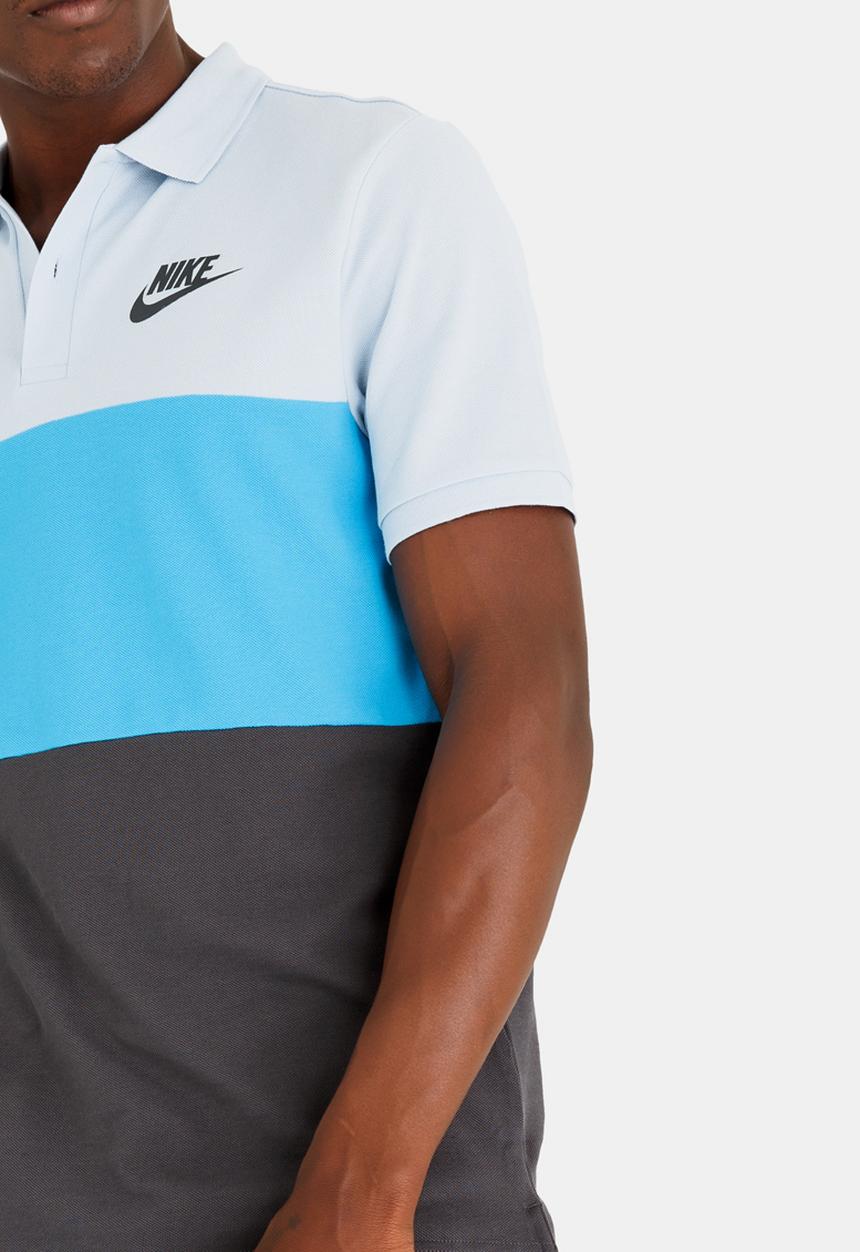 Nike - NSW Polo Pq Matchup Clrblk Mid Blue