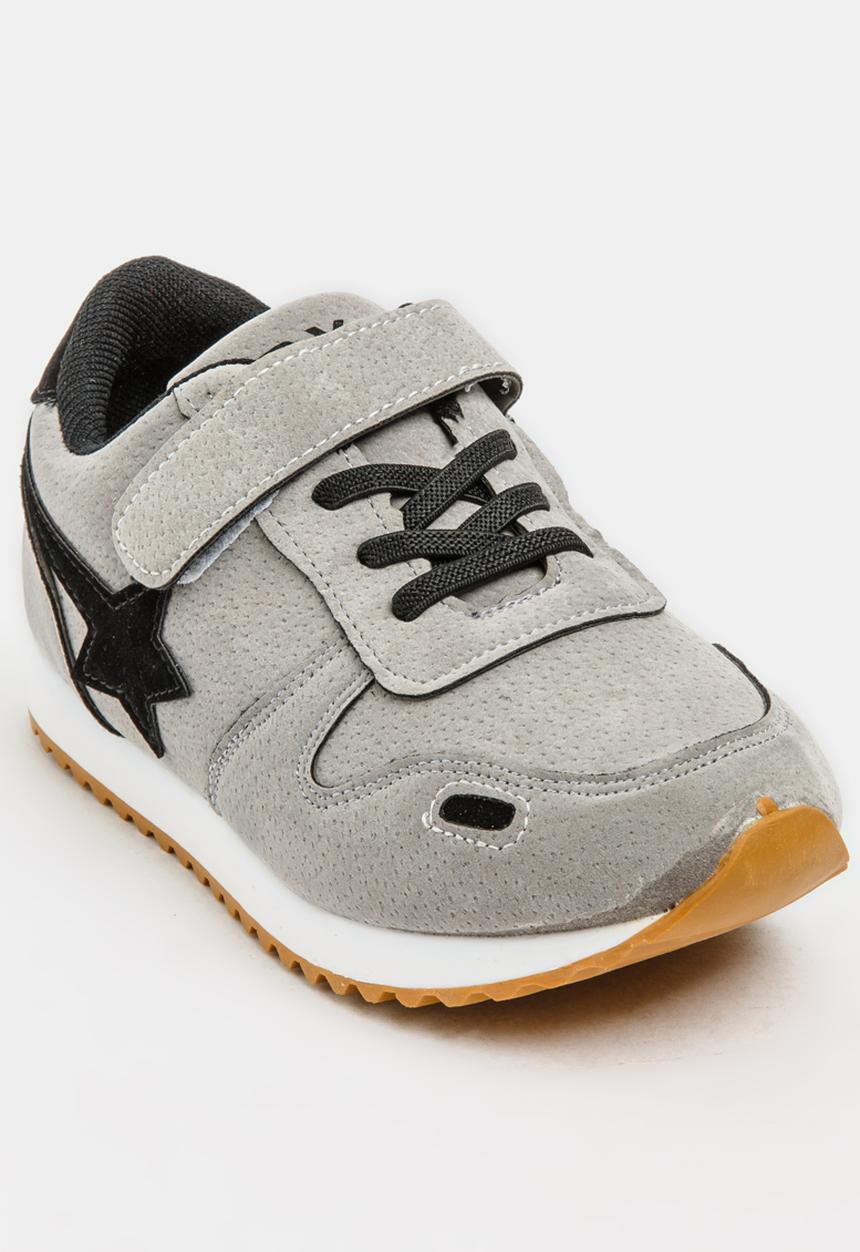 Pop Candy - Boys  Suede Sneakers Grey