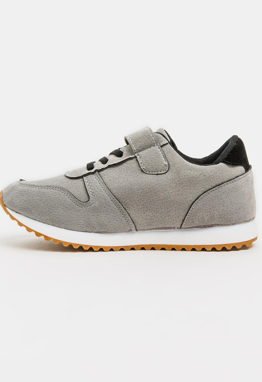 Pop Candy - Boys  Suede Sneakers Grey