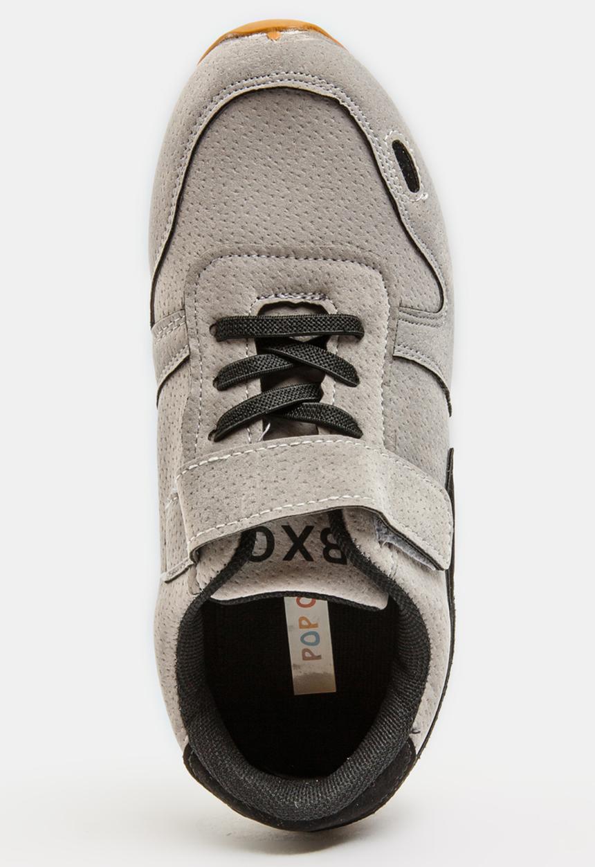 Pop Candy - Boys  Suede Sneakers Grey