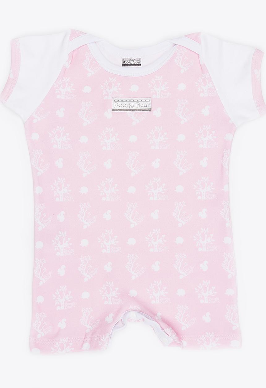 Poogy Bear - Woodland Romper Pale Pink