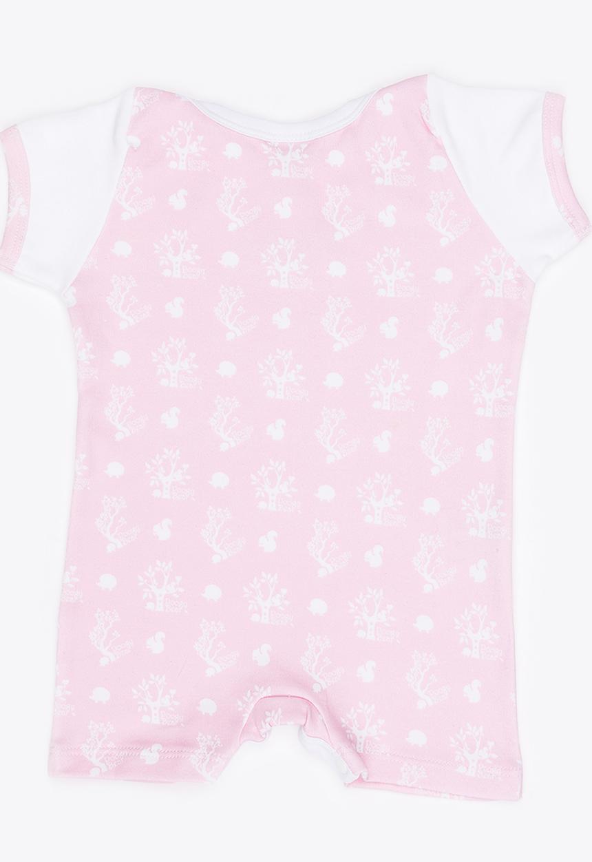 Poogy Bear - Woodland Romper Pale Pink