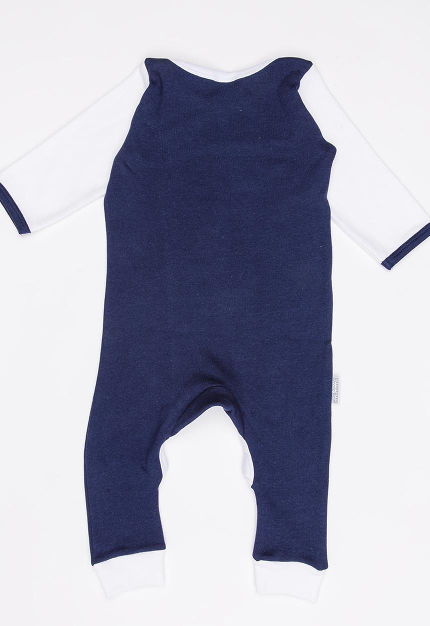 Poogy Bear - Envelope Babygrow Navy