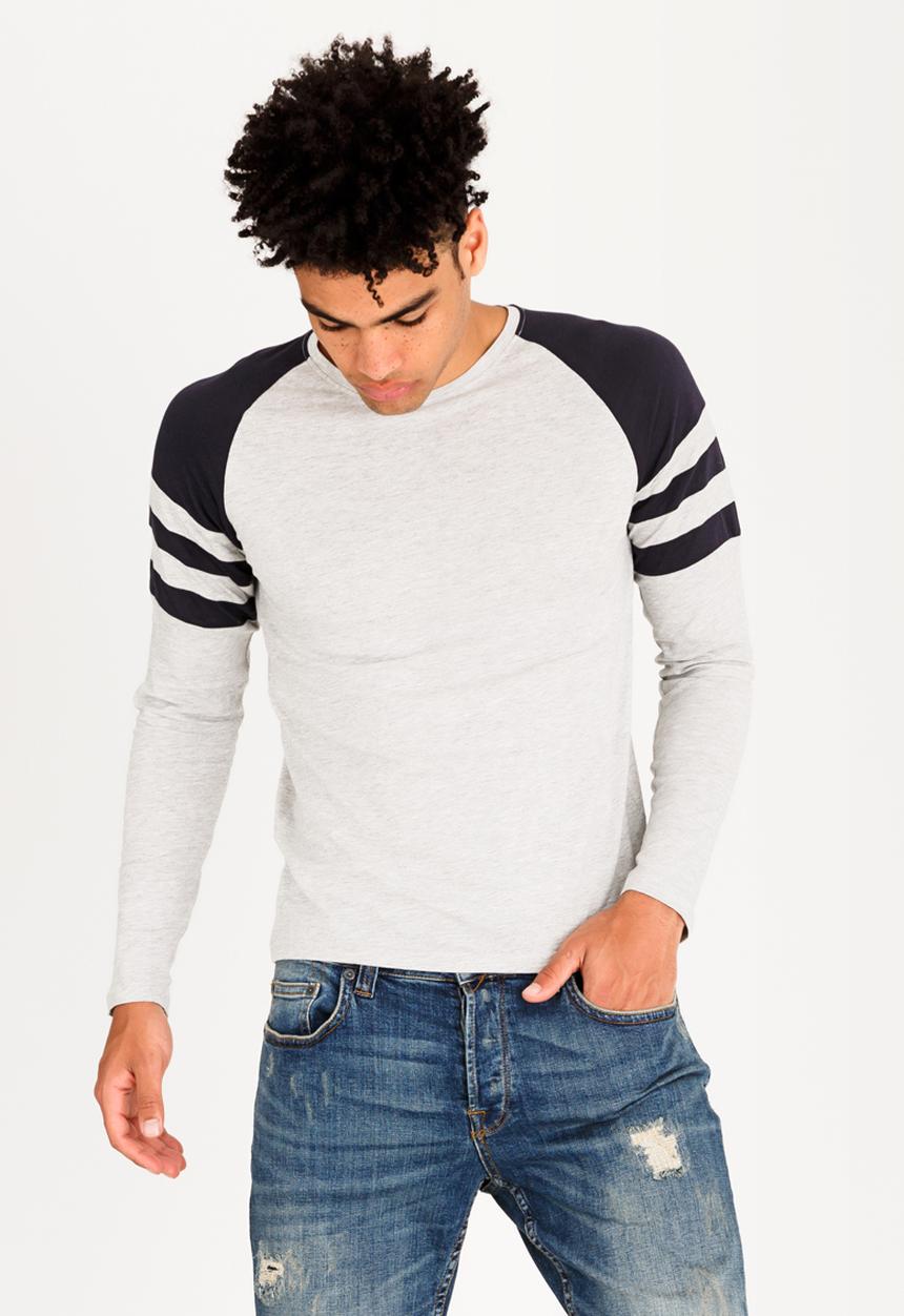 Only & Sons - Frederick Raglan Crew Neck Tee Grey Melange