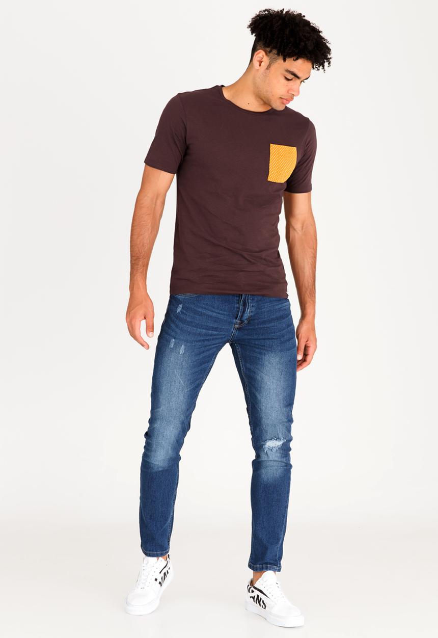 Only & Sons - Sammi Pocket Tee Brown