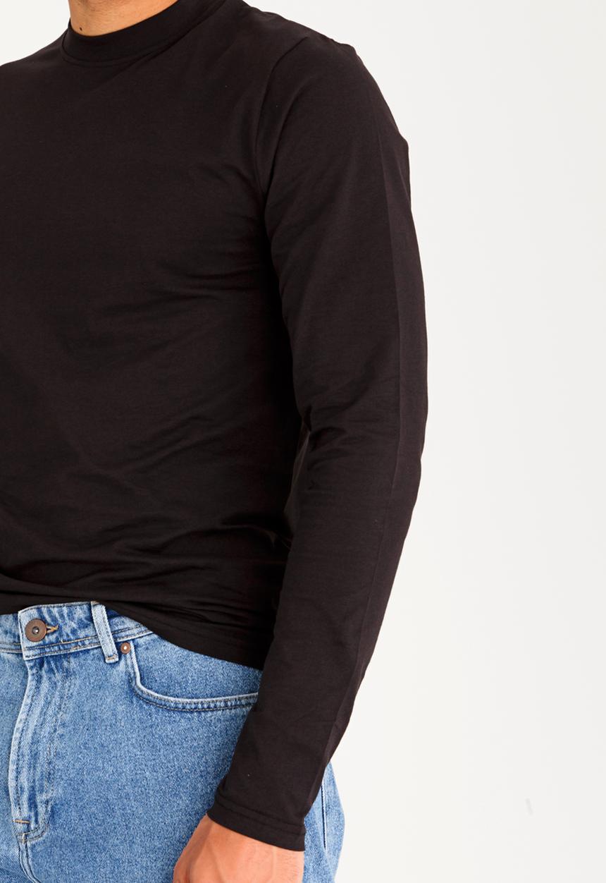 Only & Sons - Fabio High Rip Neck Tee Black