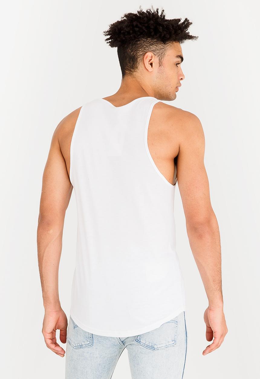 Unruly - Longer Length Vest White