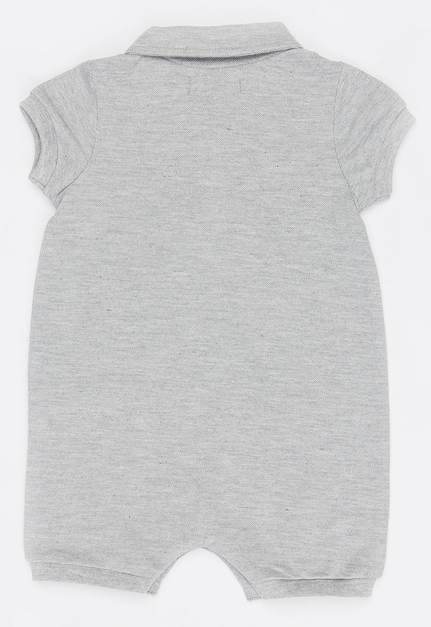 POLO - Alex SS Babygrow Grey