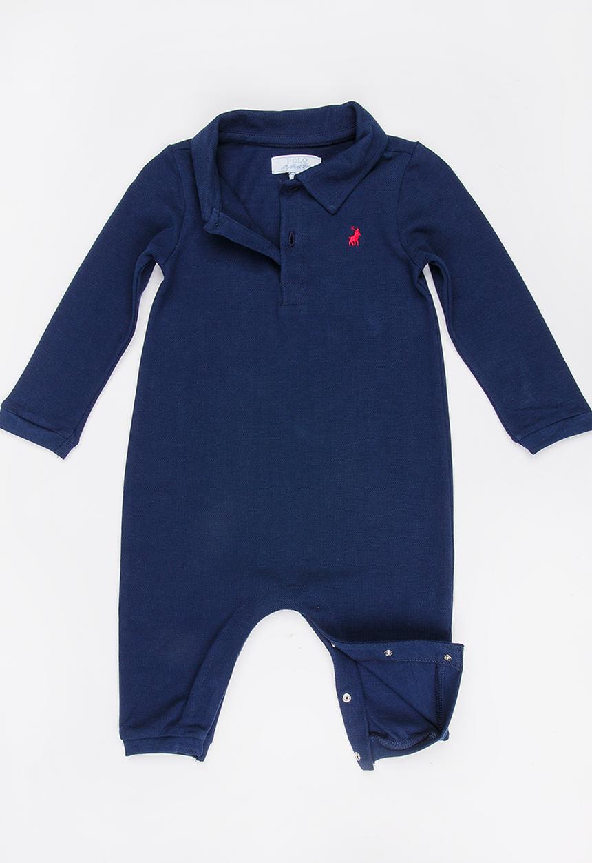 POLO - Tyler LS Babygrow Navy